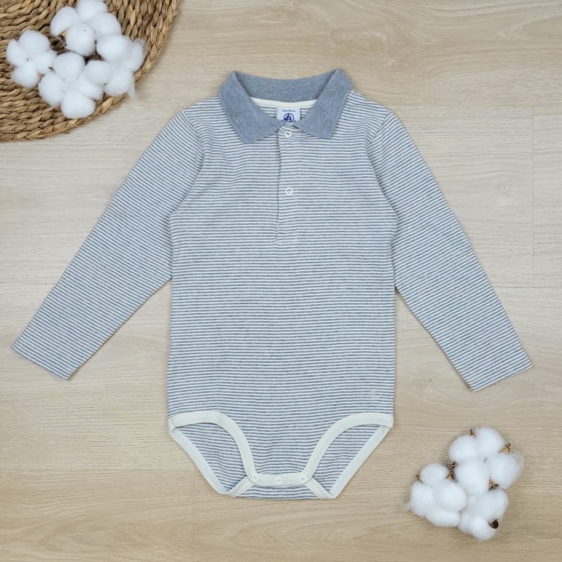 Body a col garcon Petit Bateau 24 mois